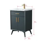 Single Bathroom Vanity with Ceramic Top