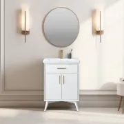Single Bathroom Vanity with Ceramic Top