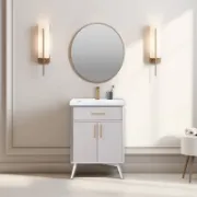 Single Bathroom Vanity with Ceramic Top