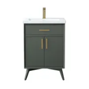 Single Bathroom Vanity with Ceramic Top