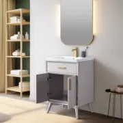 Single Bathroom Vanity with Ceramic Top