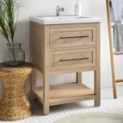 Single Bathroom Vanity with Ceramic Top