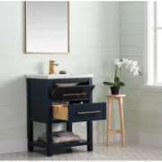 Single Bathroom Vanity with Ceramic Top