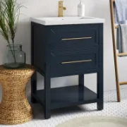 Single Bathroom Vanity with Ceramic Top