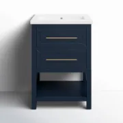 Single Bathroom Vanity with Ceramic Top