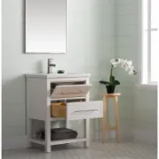Single Bathroom Vanity with Ceramic Top