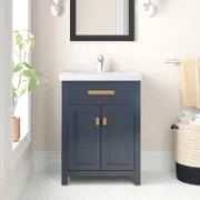Single Bathroom Vanity with Ceramic Top