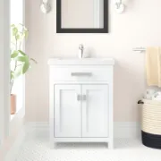 Single Bathroom Vanity with Ceramic Top